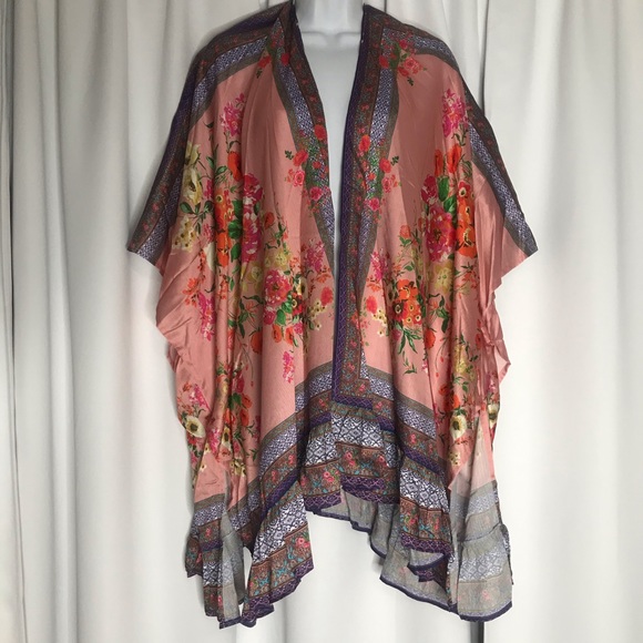Umgee NWT Boutique Kimono Cardigan S-2X - Picture 6 of 14